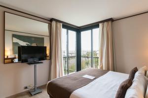 suite junior con balcón y vistas al mar - Hotel Estela Barcelona
