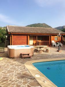 hotel 3 bedrooms villa with private pool jacuzzi and enclosed garden at coin